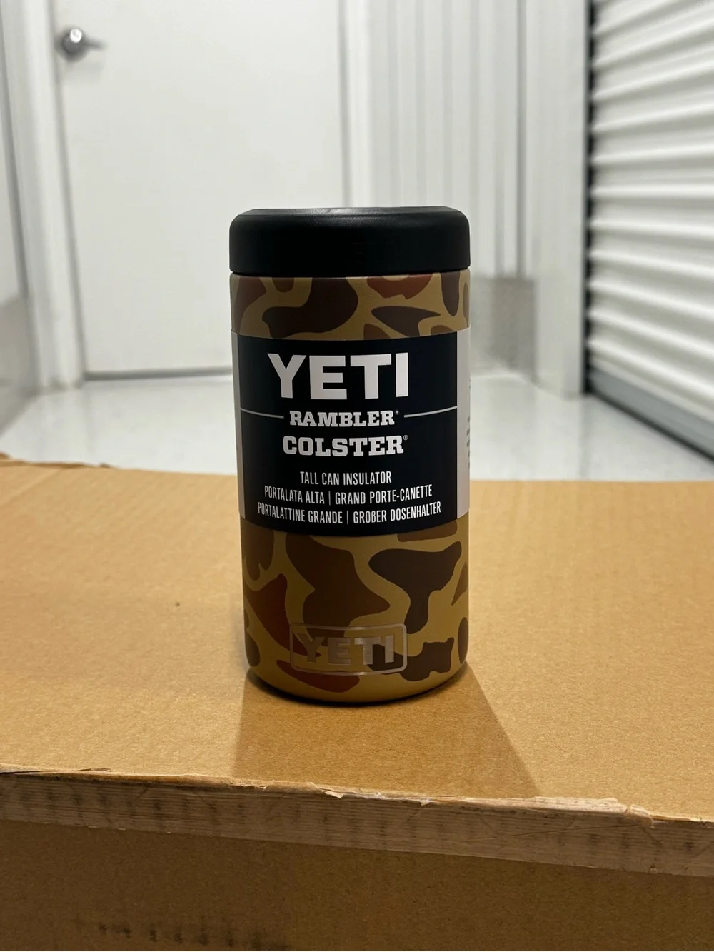 Yeti Rambler Colster 16oz Tall Can Insulator Wetlands Camo | New